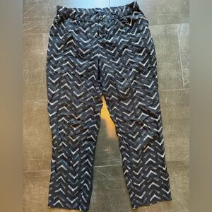 Madewell Black and White Patterned Pants